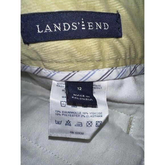 NWT Lands End Modern Fit Flat Front Boot Cut Cordory Pant โSize 12 X 29 - Picture 8 of 10